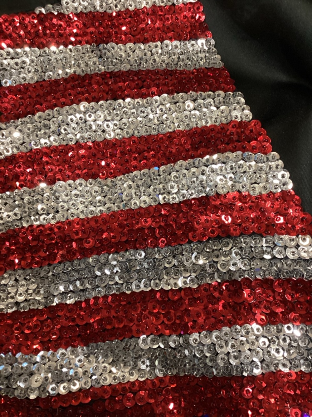 Vintage Accessory Lady sequin American flag vest patriotic size Large - Picture 11 of 11
